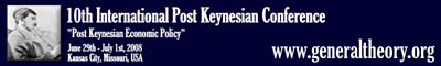 10th International Post Keynesian Conference
